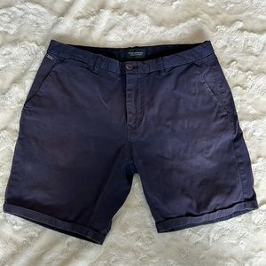 Men’s Scotch & Soda Navy Blue Chino Shorts - Waist 32